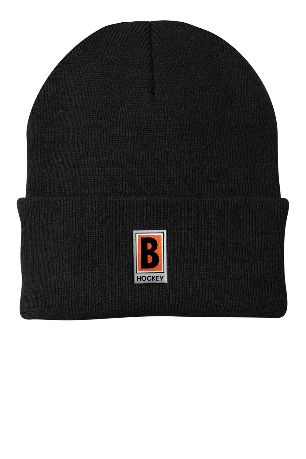 Knit Beanie - Black/ Grey/ Orange Knit Beanie - Black/ Grey/ Orange