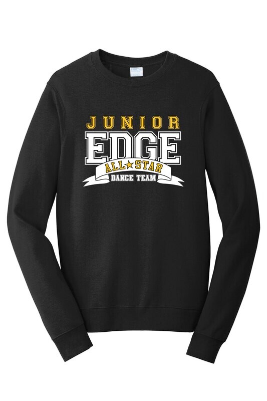 JUNIOR EDGE Fleece Crewneck Sweatshirt-Black