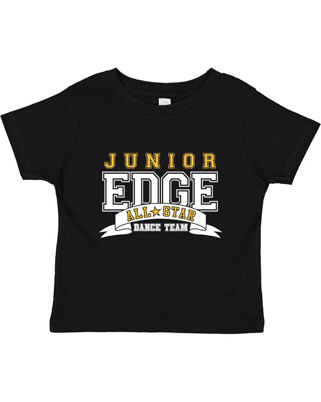 JUNIOR EDGE Toddler Cotton Jersey T-Shirt-Black