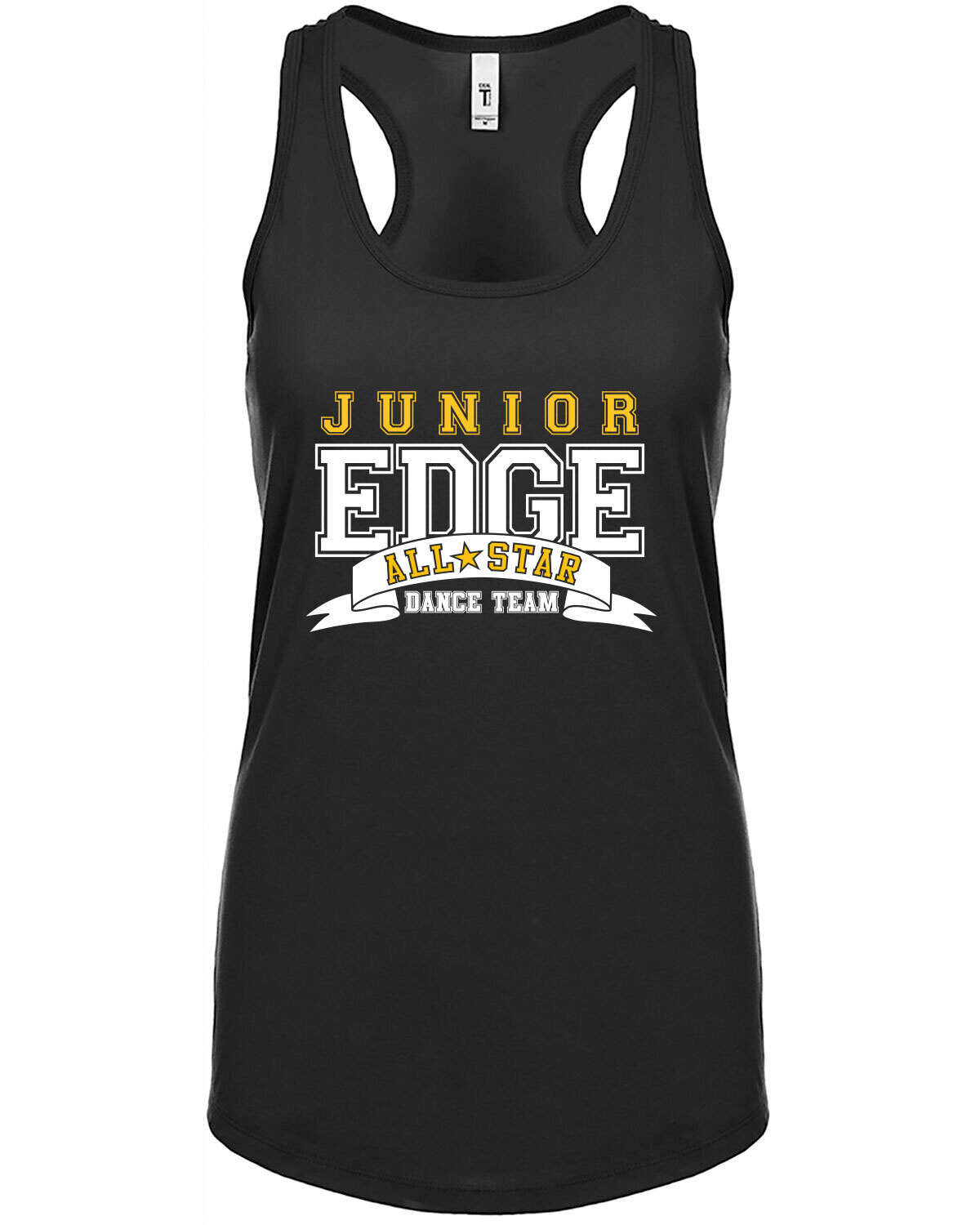 JUNIOR EDGE Next Level Ladies' Ideal Racerback Tank-Black