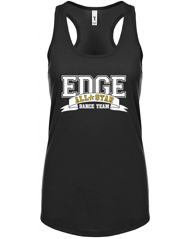 ALL STAR EDGE Next Level Ladies' Ideal Racerback Tank-Black