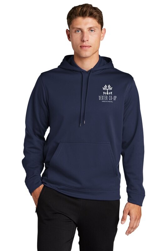 Adult Performance Pullover Hooded Sweatshirt -Navy/Black/Grey