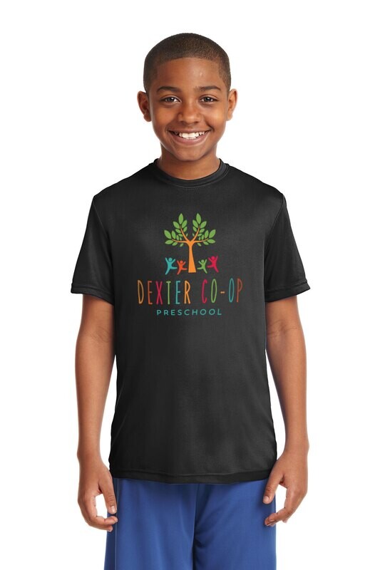 Youth Performance Short Sleeve Tee - Black/ Navy