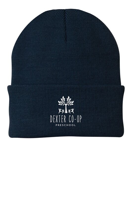 Knit Beanie (One Size Fits Most) - Navy/Black/ Grey
