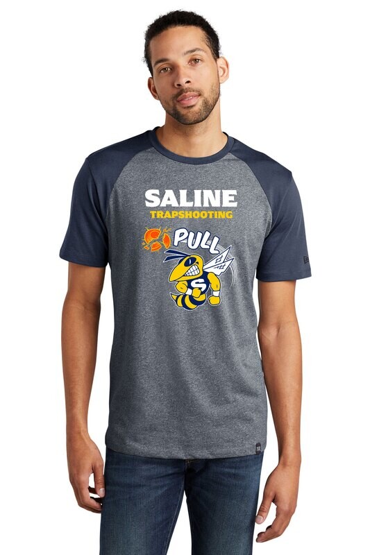 Heritage Blend short sleeve Varsity Tee- Navy/ Navy Twist