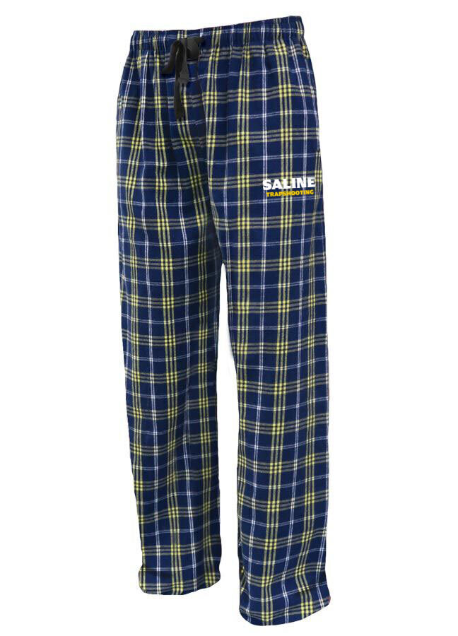 Flannel Pants- Navy and Gold- Unisex and Youth Sizes