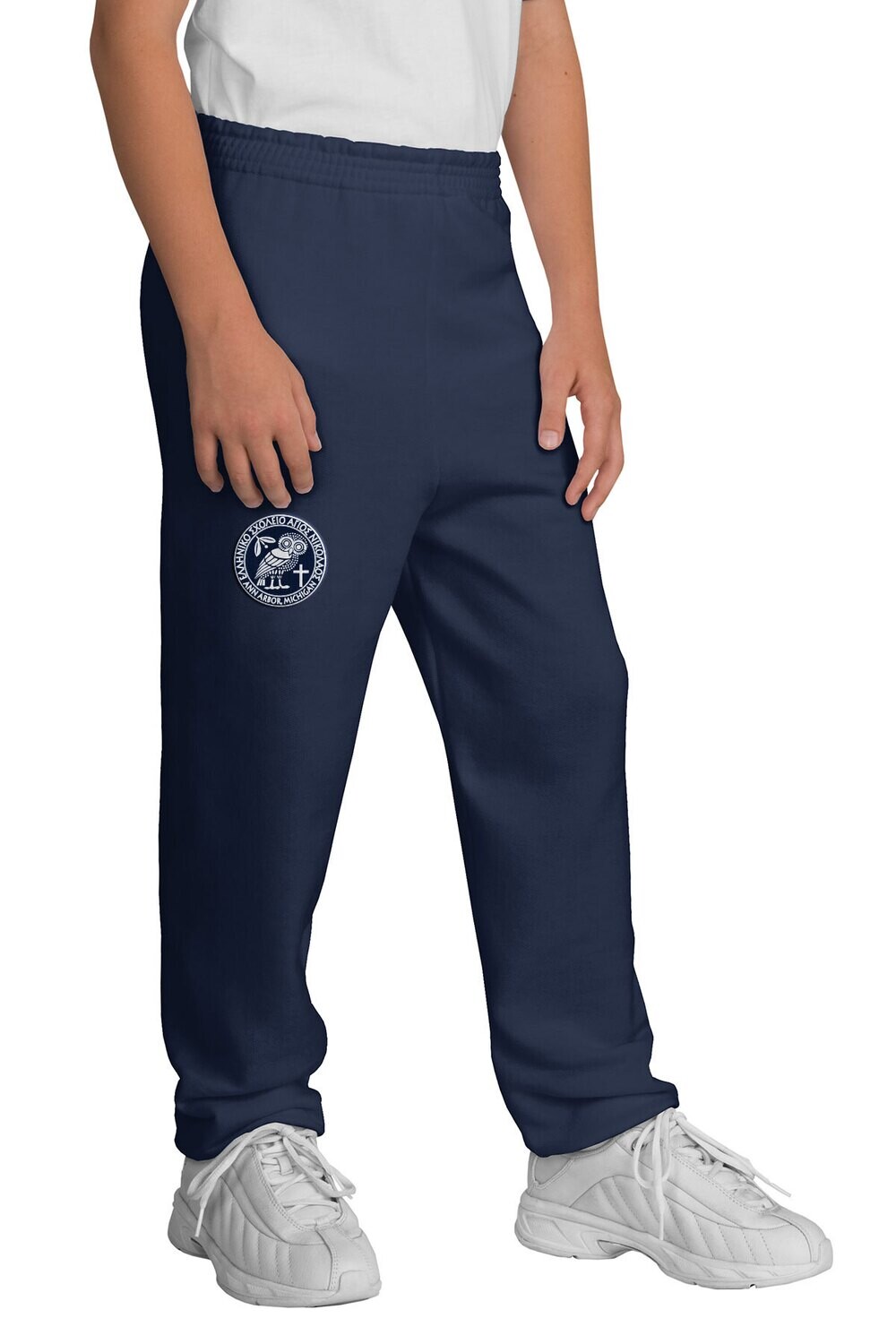 Youth Heavy Blend Sweatpants: Navy