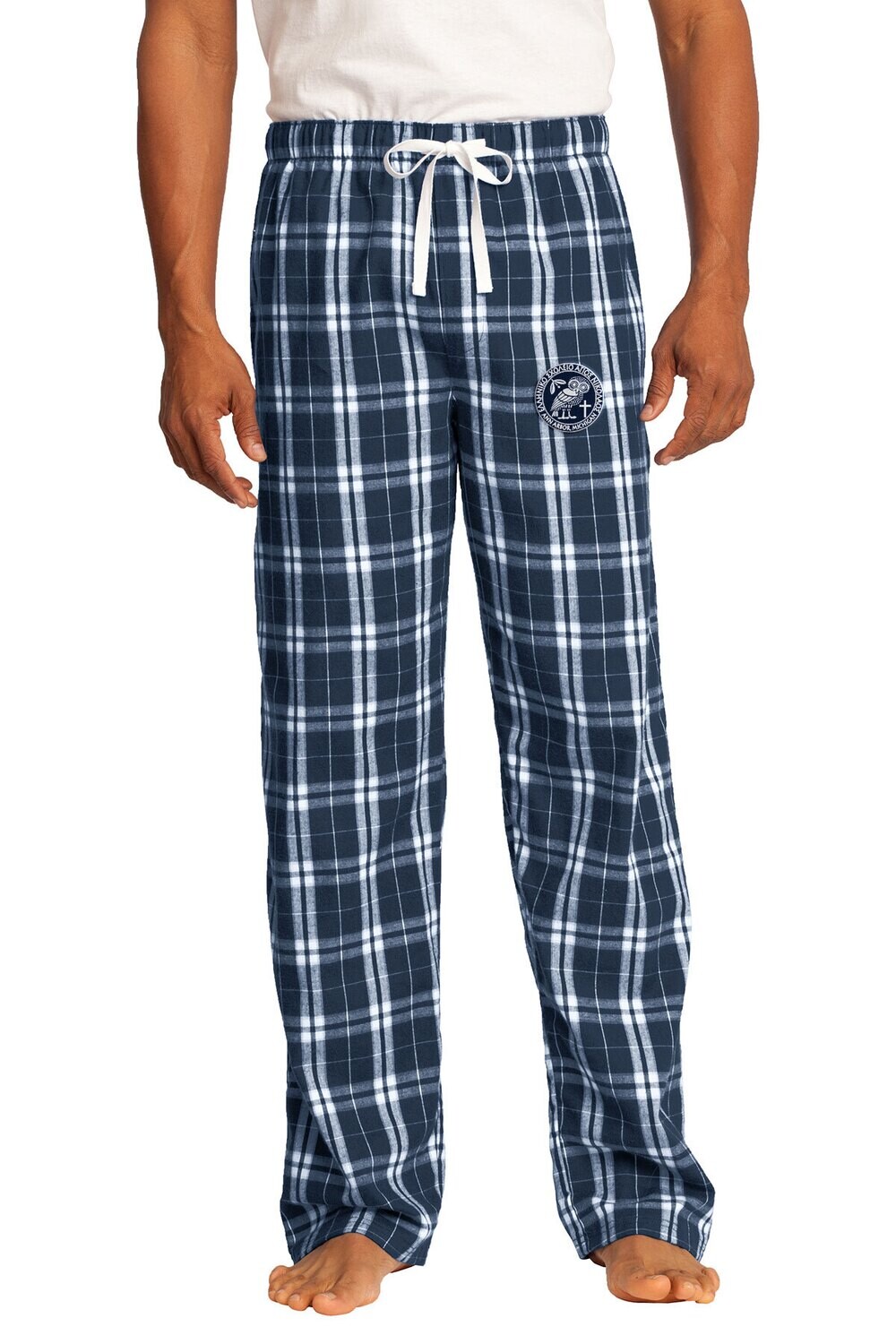 Adult Flannel Plaid Pant-Navy