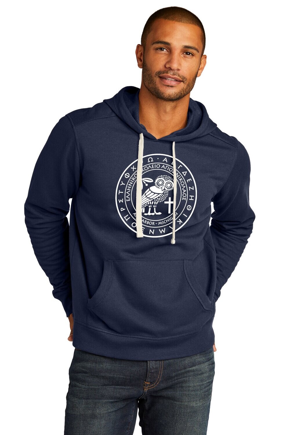 Unisex Fleece Hoodie-Navy