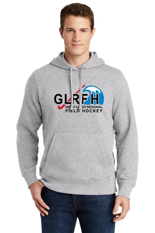 Adult Fleece Pullover Hooded Sweatshirt - Black/Red/Royal/Heather Grey