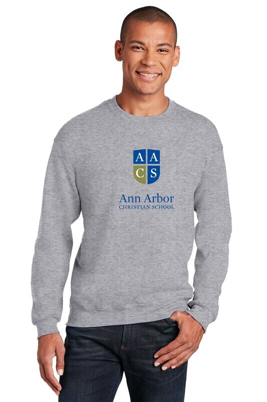 HeavyBlend Crewneck Sweatshirt- Navy/ Sports Grey/Royal (Youth sizes available)