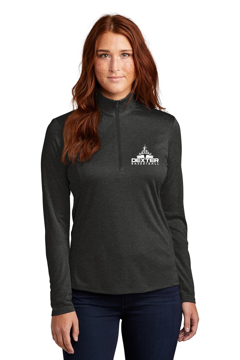Women's Endeavor 1/2 Zip Pullover- Black Heather