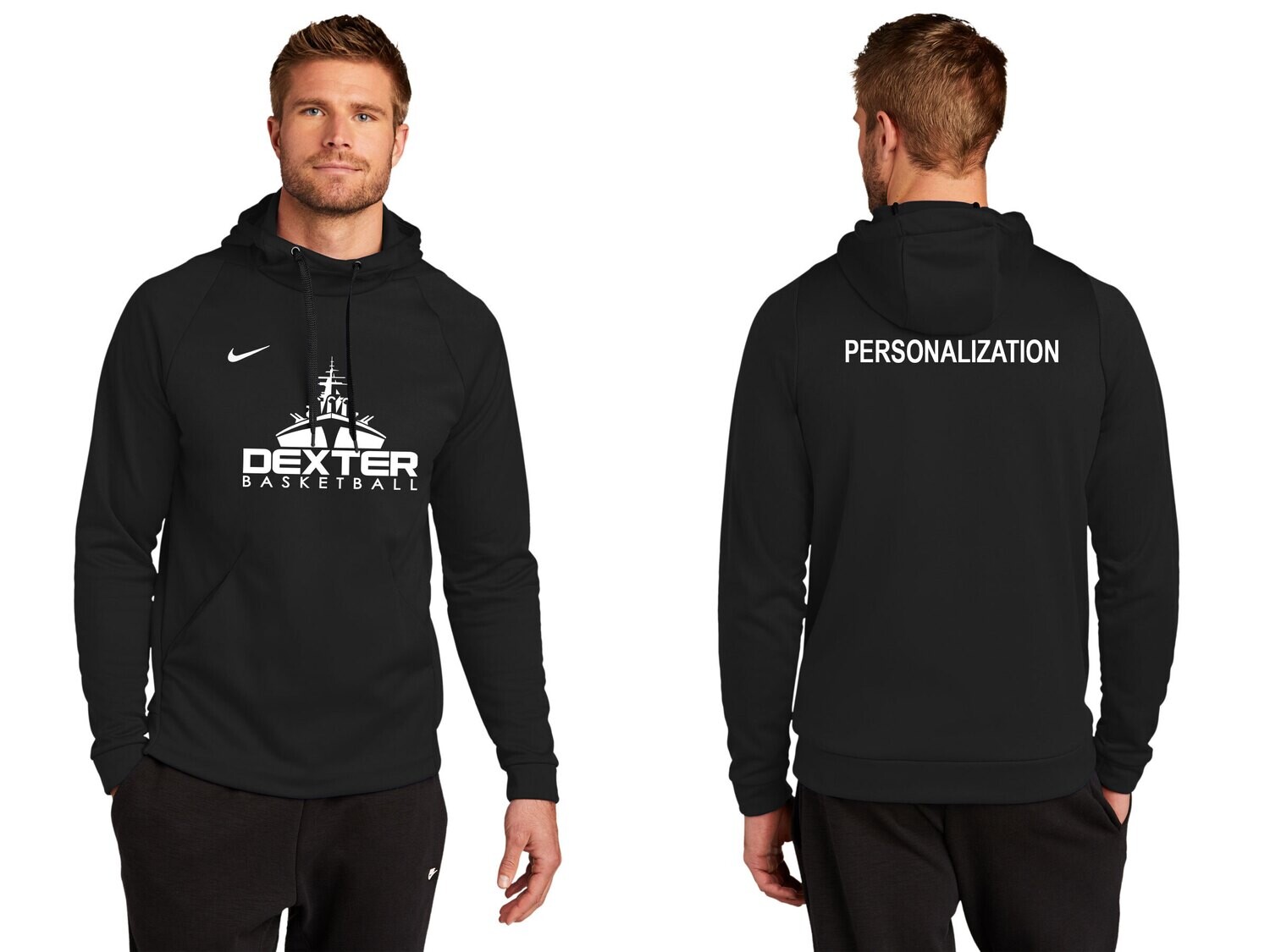 Nike Performance Fleece Hooded Sweatshirt -Black or Maroon