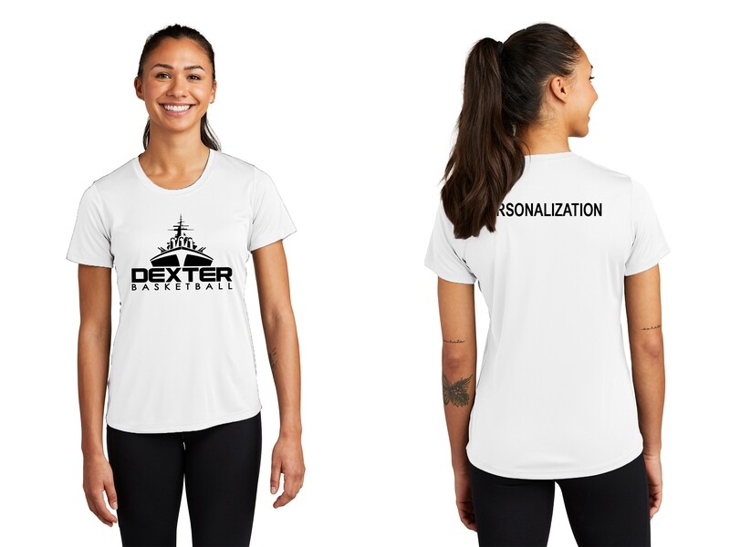Ladies Performance Tee-Black, White, Silver, Iron Grey