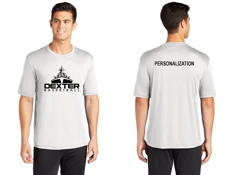 Adult Short Sleeve Performance T-Shirt-Black, White, Silver, Iron Grey