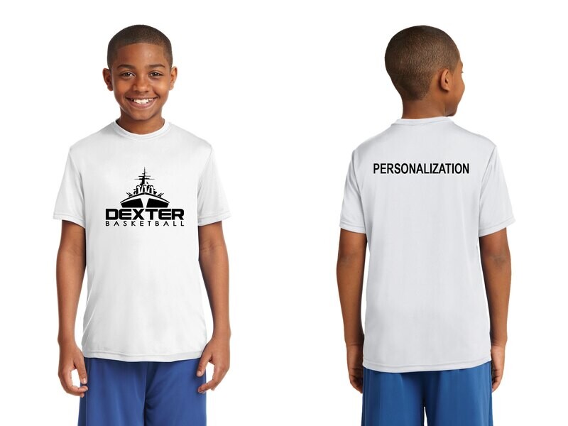 Youth Sport-Tek Performance Tee: Black, White, Silver, Iron Grey