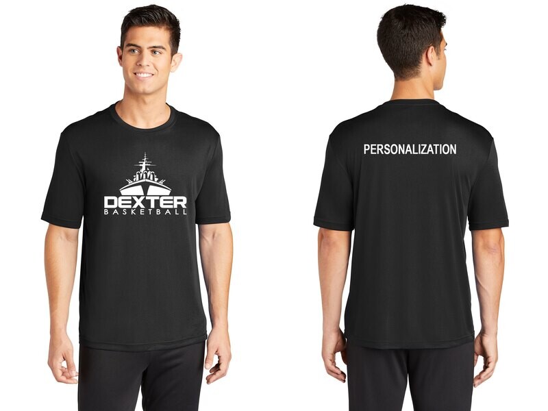 Adult Short Sleeve Performance T-Shirt-Black, White, Silver, Iron Grey