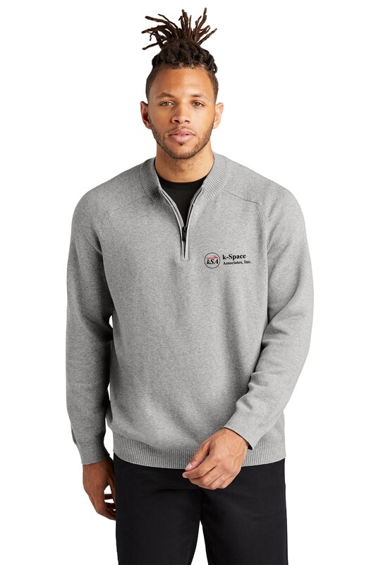 Mercer+Mercer 1/4 Zip Sweater- Black, grey