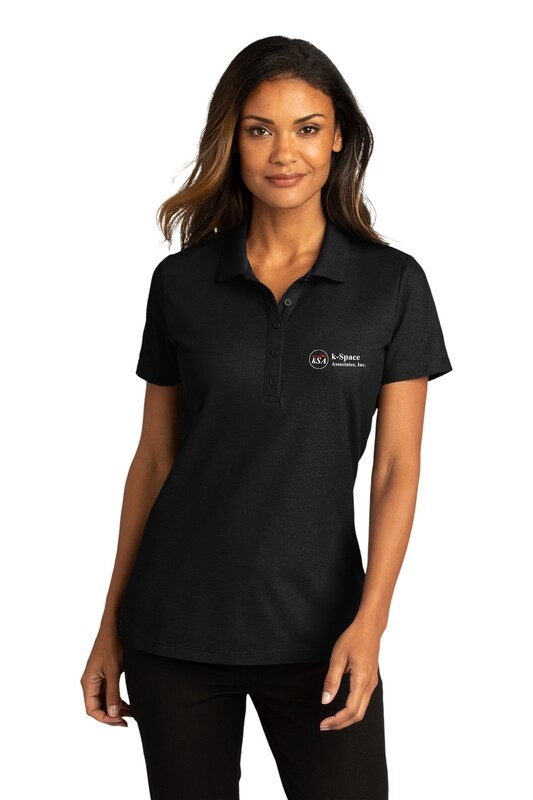 Ladies SuperPro Short Sleeve Polo- Red, Black, Grey