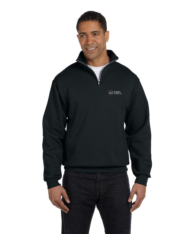 1/4 Zip Collar Sweatshirt-Black or Red