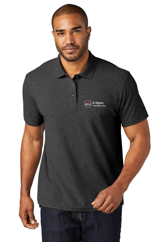 C-Free Cotton Blend Pique Polo- Black, Charcoal Heather, Grey Heather