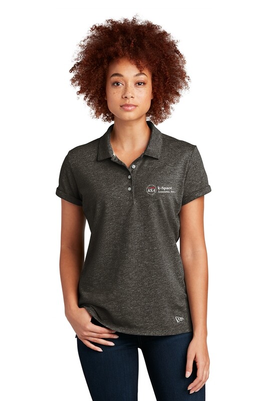 Ladies Slub Twist Polo- Black