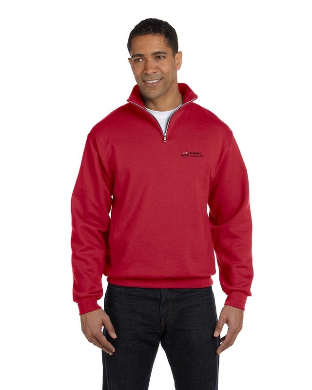 1/4 Zip Collar Sweatshirt-Black or Red