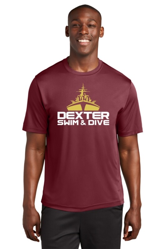 Adult Unisex Performance Short Sleeve Tee - Maroon or Heather Grey