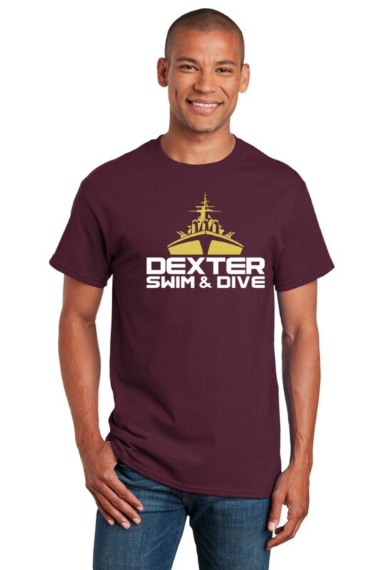 Adult Soft Cotton Short Sleeve Tee - Maroon or Heather Grey