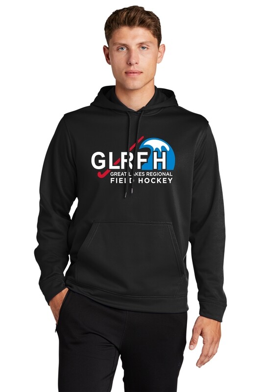 Adult Performance Pullover Hooded Sweatshirt - Black, Red, Royal, Dark Grey, Light Grey, or White