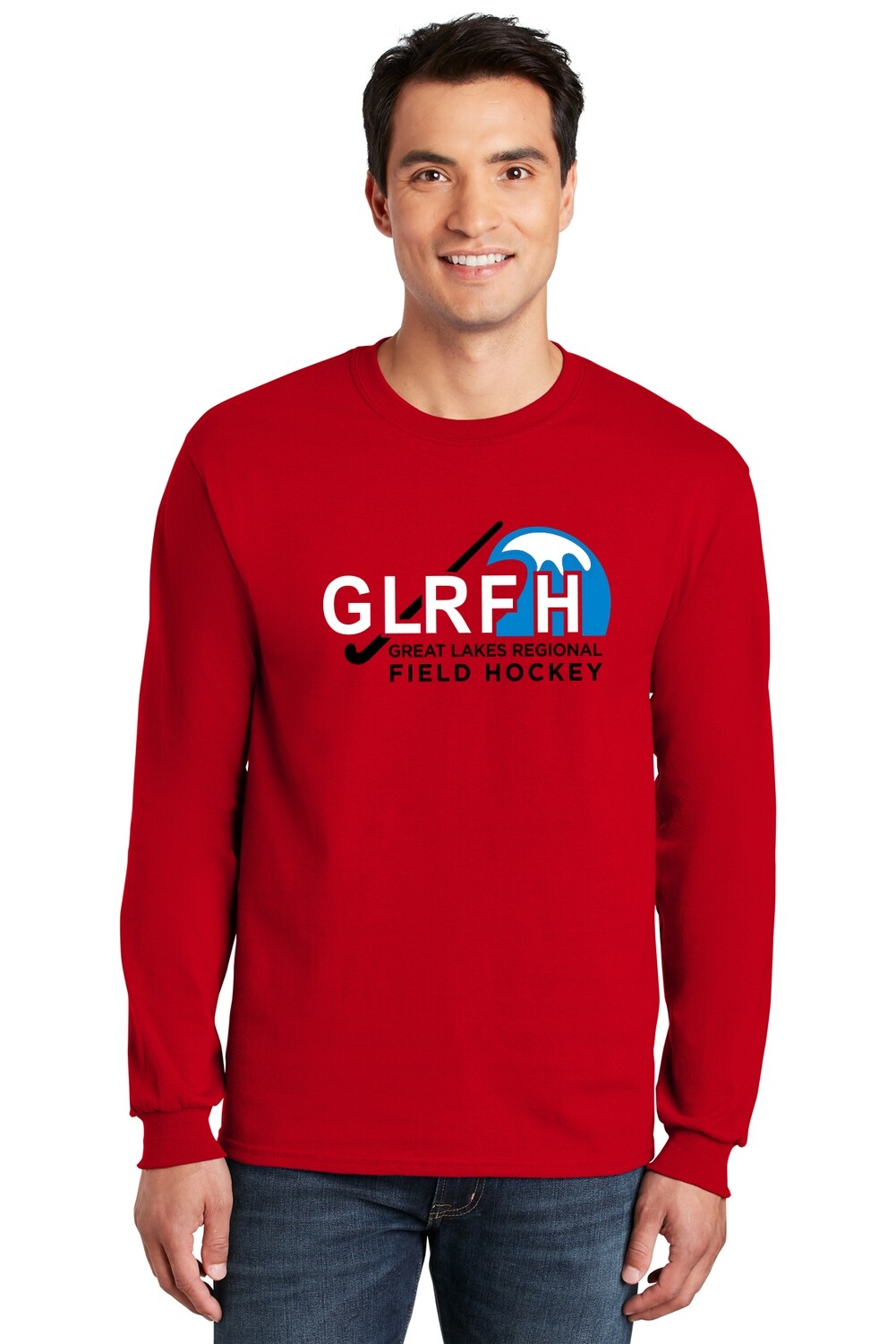 Adult Unisex Cotton Long Sleeve Tee-  Black/Red/Royal/Athletic Grey/ White
