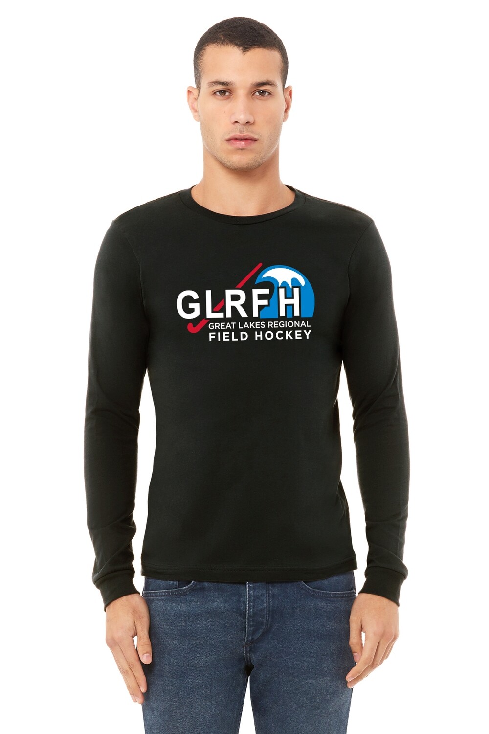 BELLA+CANVAS Unisex Jersey Long Sleeve Tee: Black/ Red/ Royal/ White