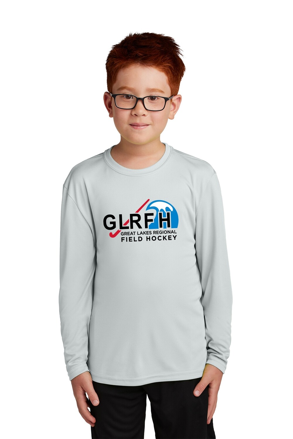 Youth Long Sleeve Performance T-shirt- Black/Red/Royal/Silver/ White