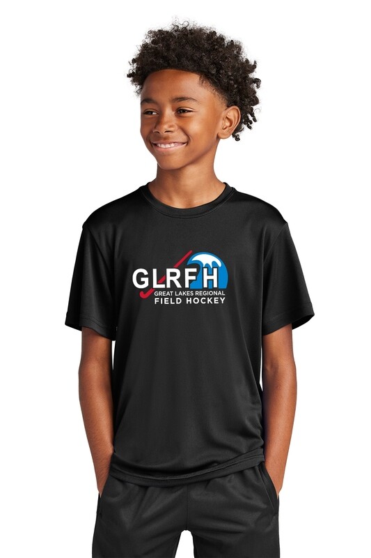Youth Performance Short Sleeve Tee- Black/ Red/ Royal/ Heather Grey/ White