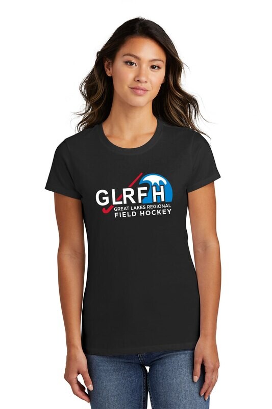 Fan Favorite Ladies Cotton Tee- Black, Red, White, Royal, Grey