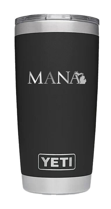 YETI Black Stainless Steel Tumbler - 20 or 30 oz