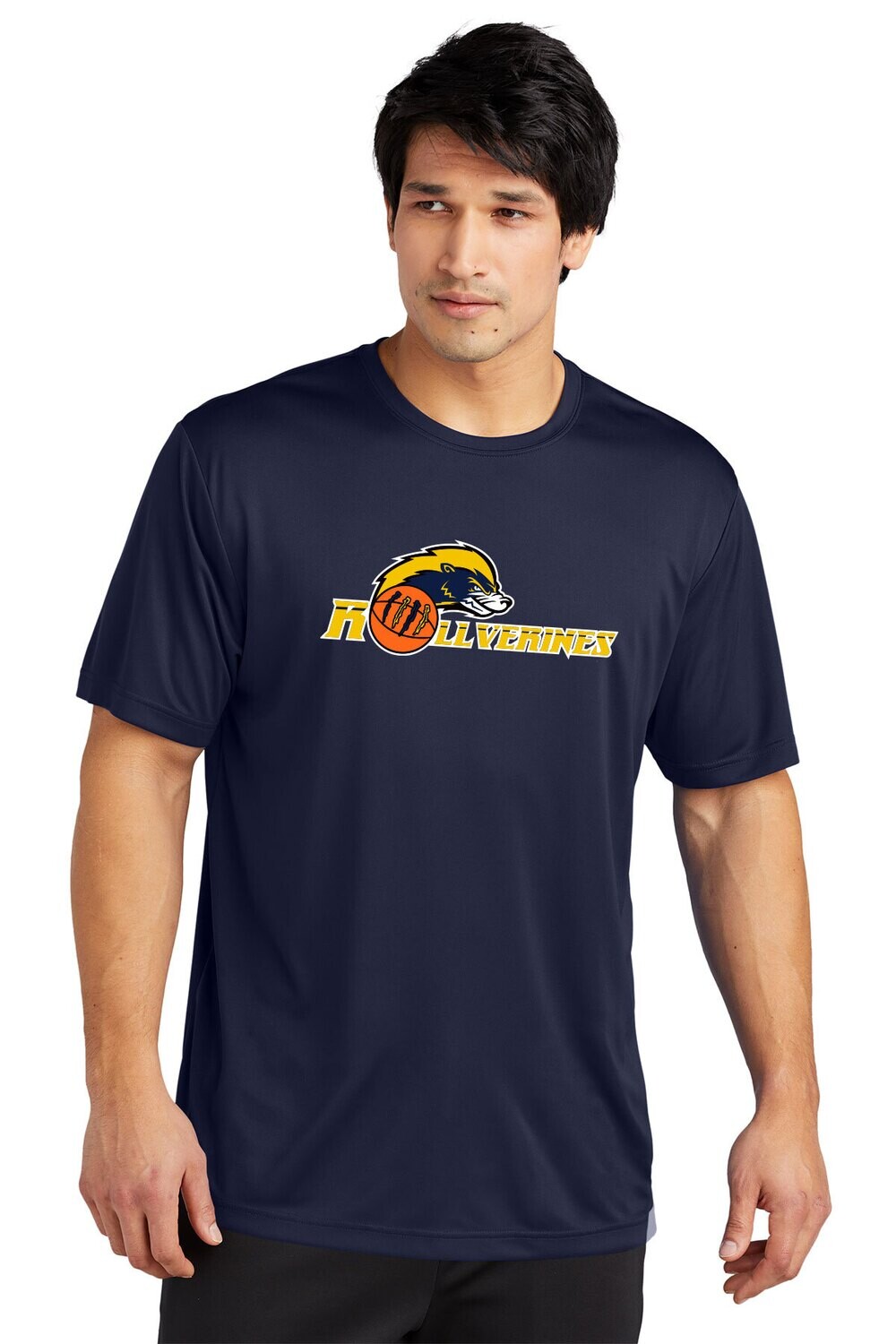 Performance Recompete T-shirt- True Navy/ Silver