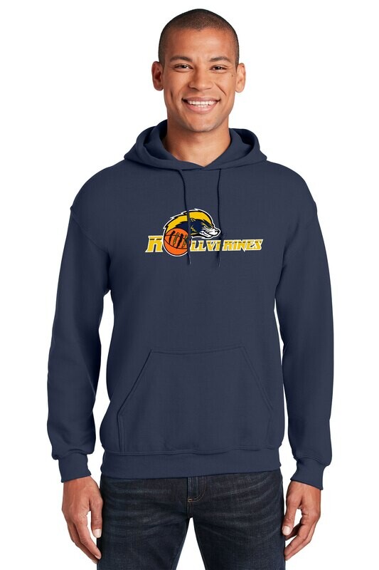 Gildan Hooded Sweatshirt (youth sizes available) - Navy