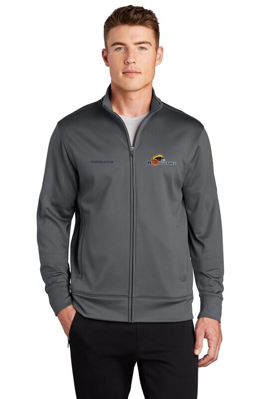 Sport Tek Performance Full Zip Sweatshirt (youth sizes available) - Grey