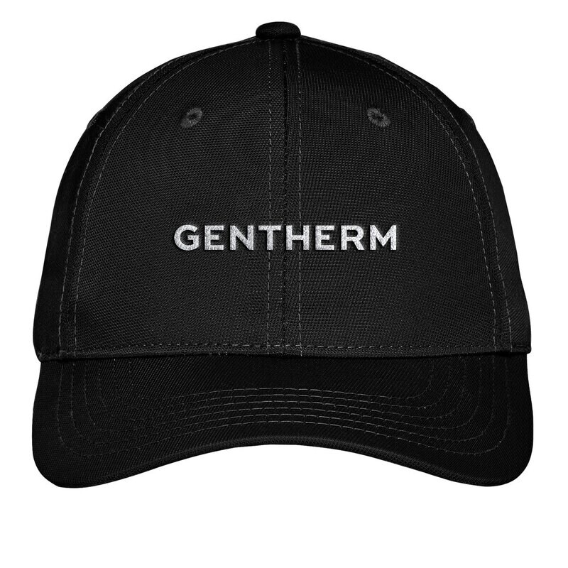 Nylon Twill Performance Cap (OSFM)- Black/ White