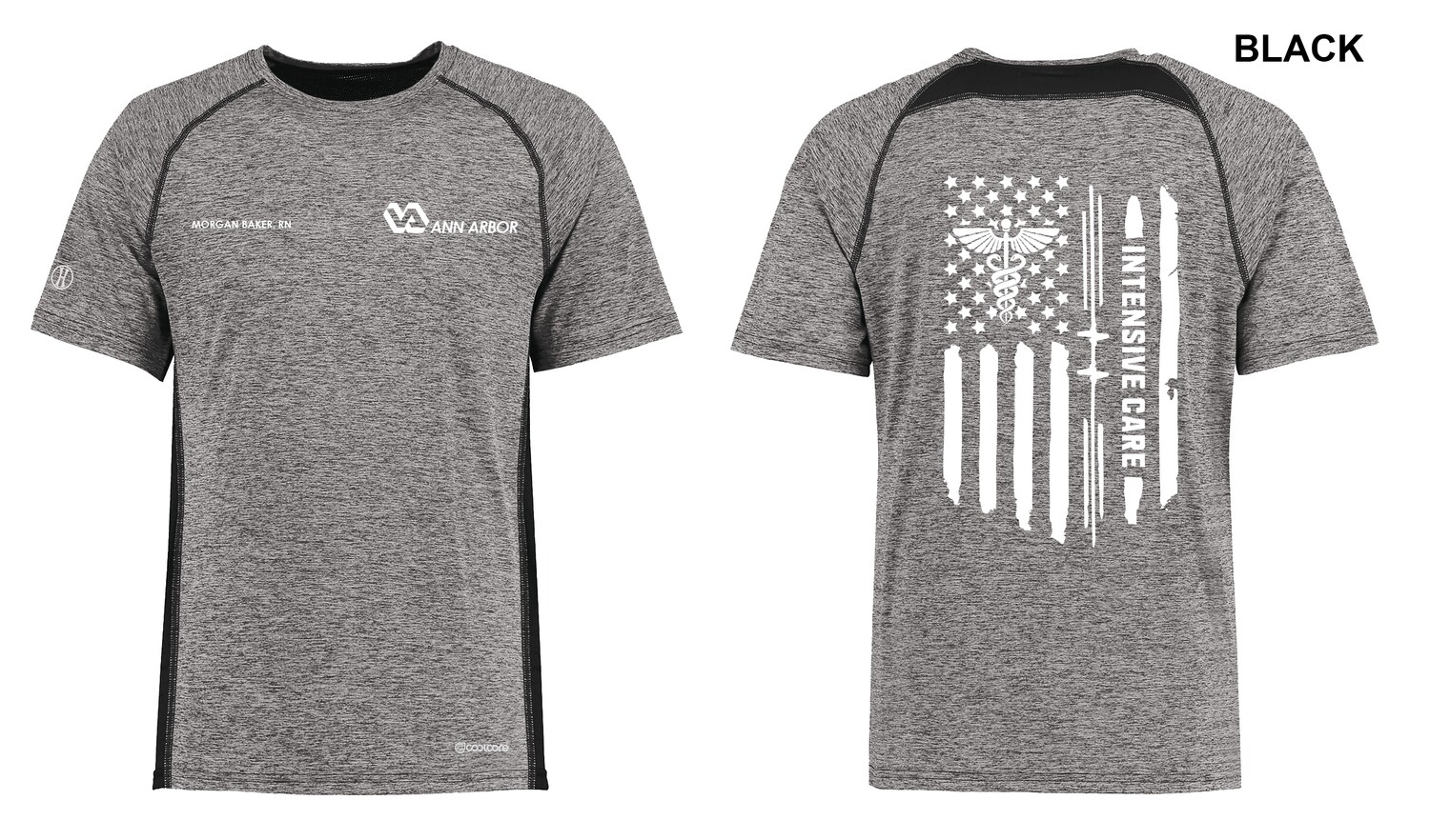Unisex Electrify Coolcore Tee  - Black/Red/Grey/Royal/White/Navy