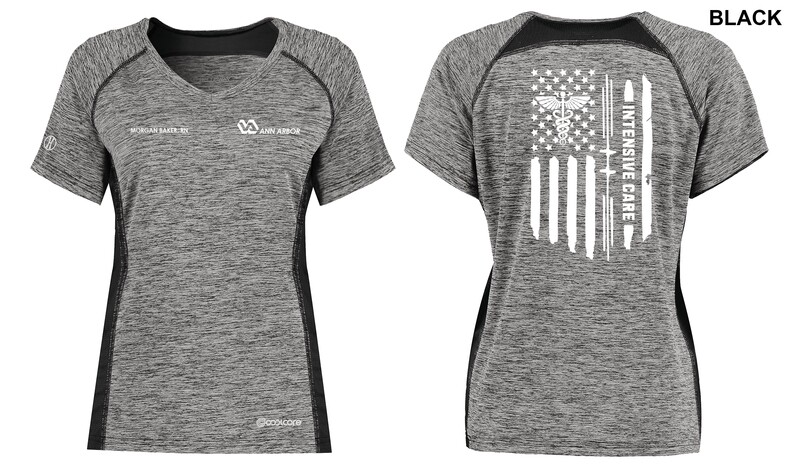 Women's Electrify Coolcore Tee  - Black/Red/Grey/Royal/Navy/White