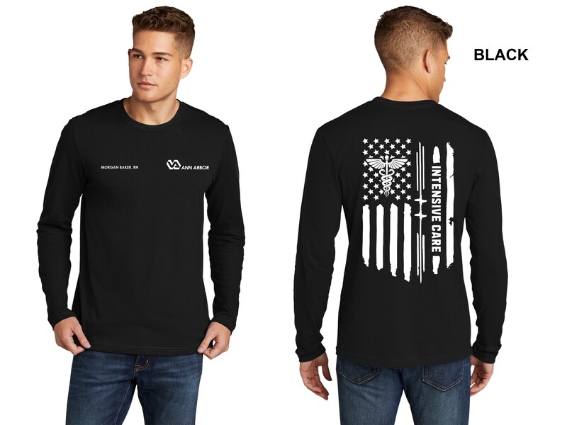 Unisex Premium Cotton Long Sleeve Tee - Black/Red/Dk Grey/Royal/White/Navy