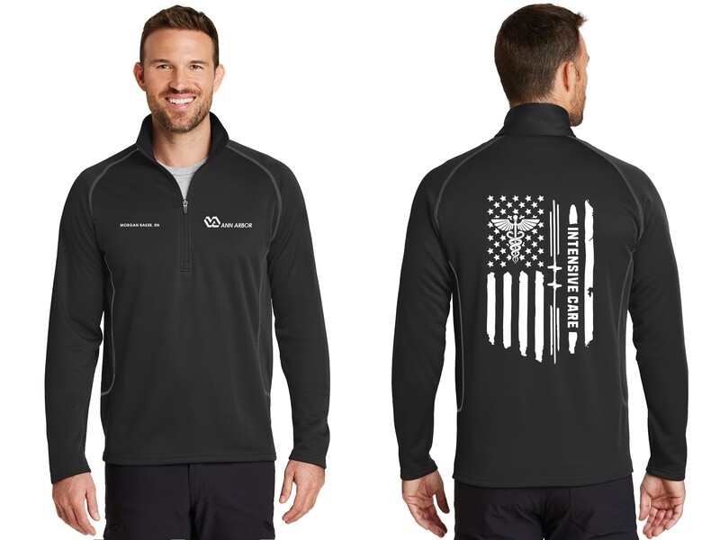 Eddie Bauer Smooth Fleece 1/2-Zip (Embroidered)- Black, Grey, Navy, Cobalt