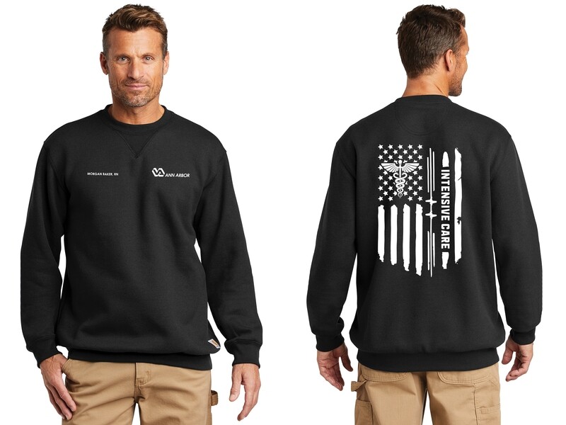 Carhartt Midweight Crewneck Sweatshirt- Black, Navy, Light Grey, Dark Grey