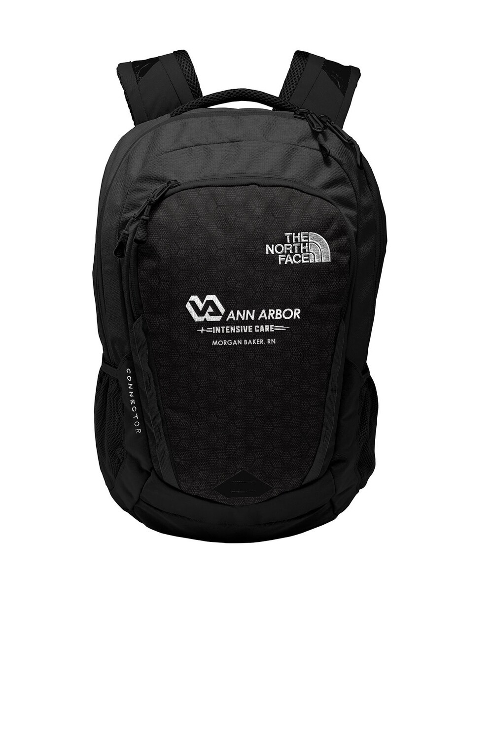 The North Face Connector Backpack (Embroidered)- Black, Grey, Blue, Red