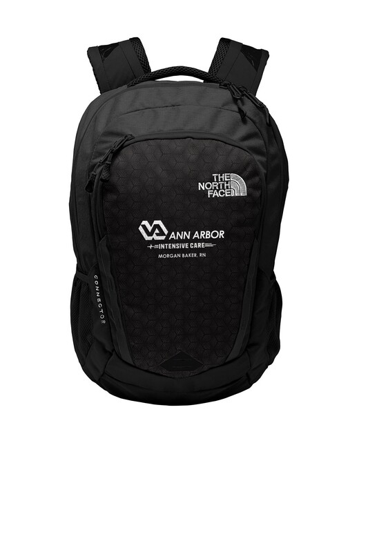 The North Face Connector Backpack (Embroidered)- Black/ Grey/ Blue/ Red