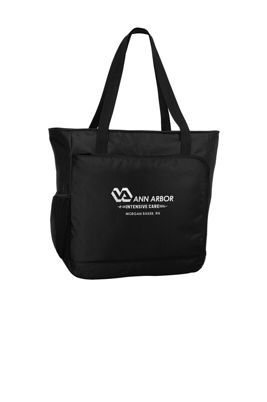 Port Authority City Tote (Embroidered)- Black
