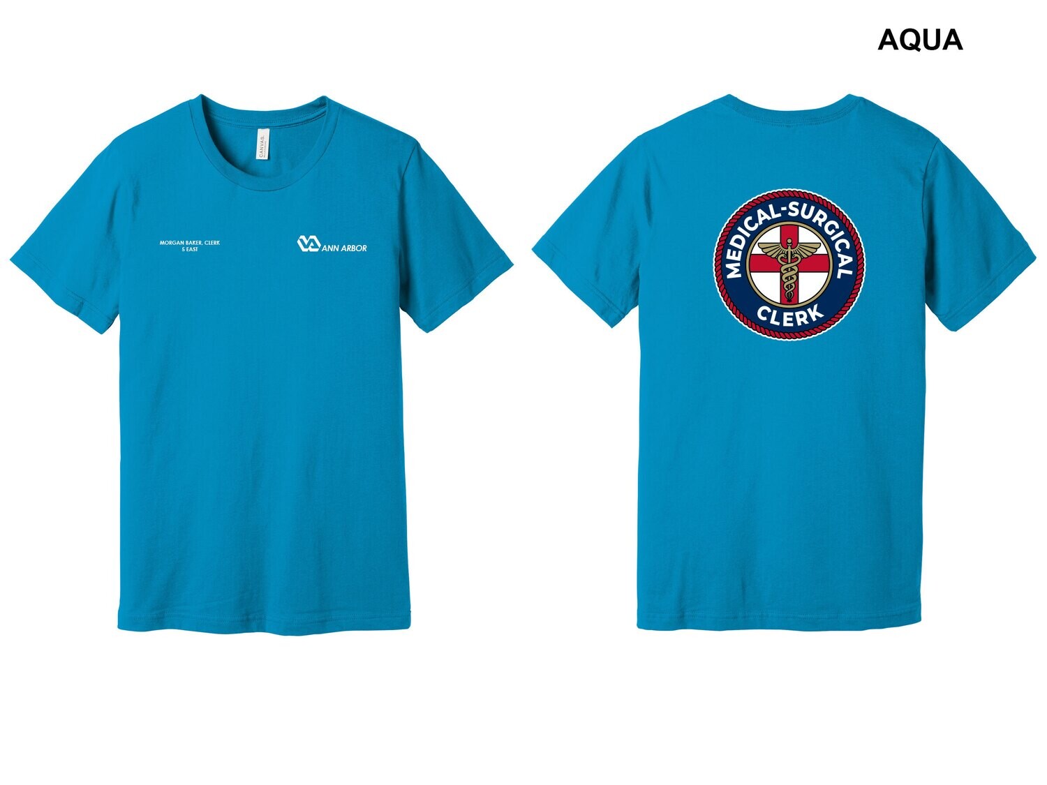 Unisex Short Sleeve Tee  (Circle)- Aqua, Baby Blue, Navy, Royal, Ash, Silver, White, Asphalt, Black, Autumn, Gold, Maize Yellow, Cardinal, Maroon, Red, Lilac, Evergreen, Kelly Green, Mint, Olive