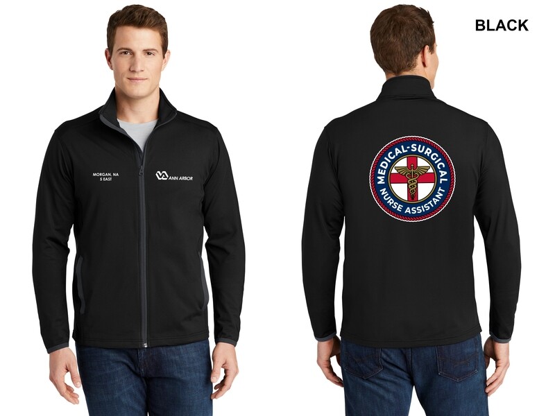 Unisex Performance Contrast Full-Zip Jacket (CIRCLE LOGO)- Black & Grey/Black & Red/Dk Grey & Grey/Black & Royal/Grey & Navy Unisex Performance Contrast Full-Zip Jacket (CIRCLE LOGO)- Black & Grey/Black & Red/Dk Grey & Grey/Black & Royal/Grey & Navy